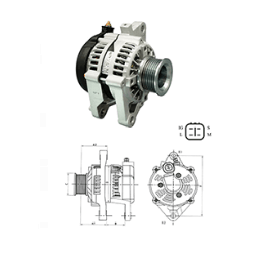 Máy phát điện xe Toyota Fortuner 2005-2012 máy dầu